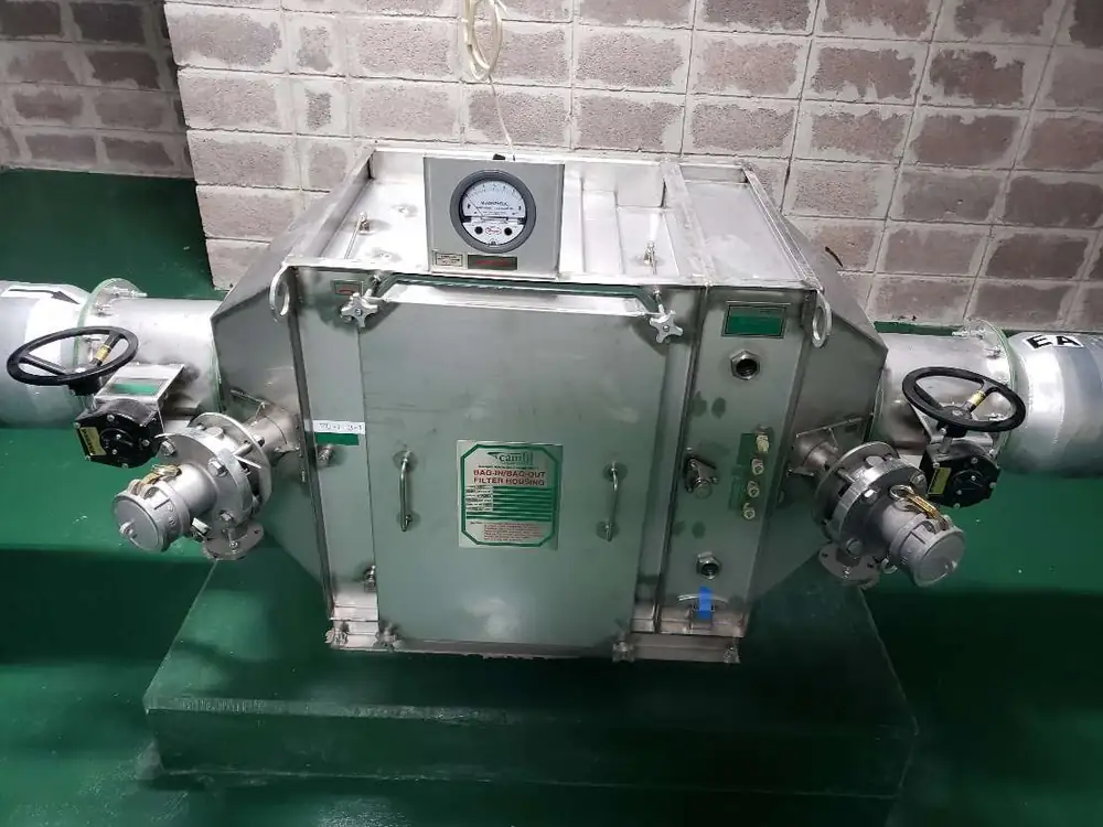 Caisson de filtration HEPA en inox avec manomètre